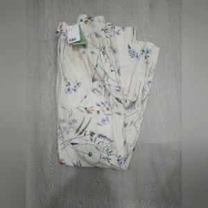 H&M Floral size 6 pleated pants NWT